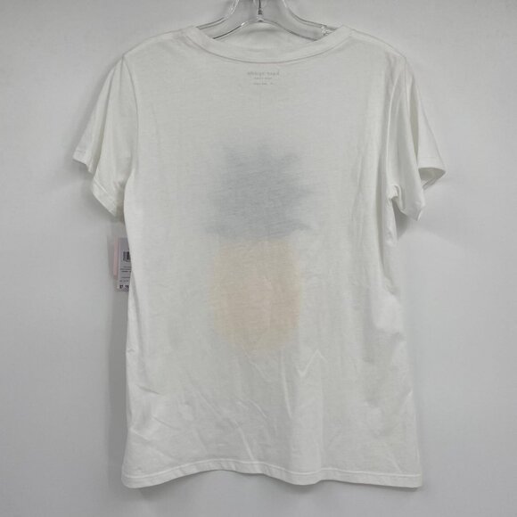 Kate Spade White Sequin Pineapple Top | Size M - Picture 5 of 9